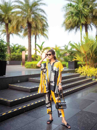 The Boozy Button Maggie Yellow Linen Linen Co Ord Set Plus Size