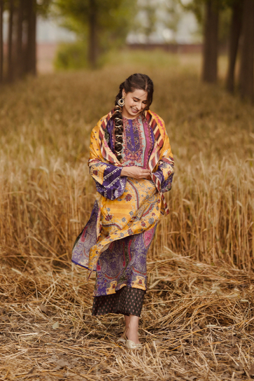 The Boozy Button Ikk Kudi Yellow Cotton Silk Kurta Pants