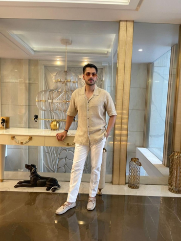 The Boozy Button Jackson Formal Cream Linen Shirt