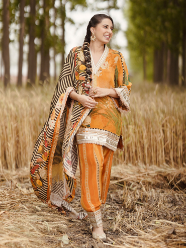 The Boozy Button Ban Ja Rani Yellow Cotton Silk Kurta Salwar