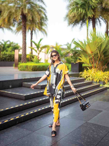 The Boozy Button Maggie Yellow Linen Linen Co Ord Set Plus Size