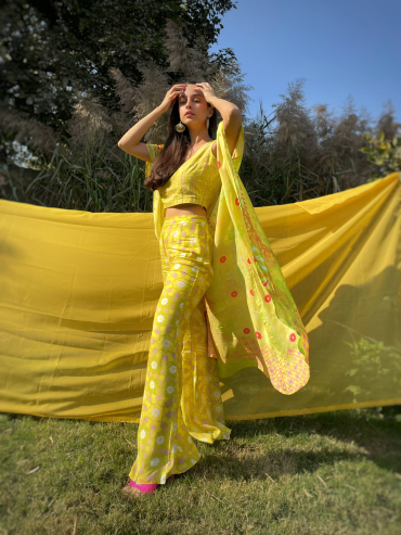 Desireé Long Cape Pant Top Set