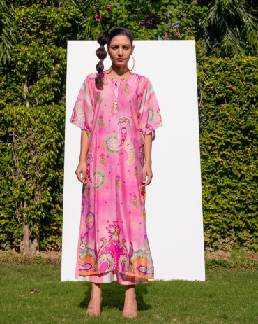 Pink Kaftan Pant set