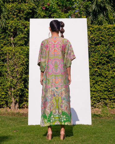 Green Kaftan Pant set