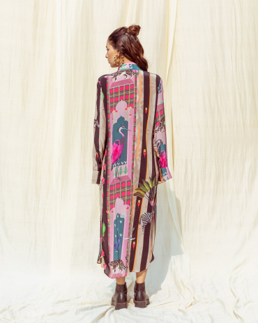 Senorita Relaxed Slit Dress