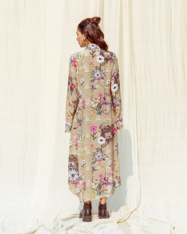 Front Open Stylish Holiday Dress