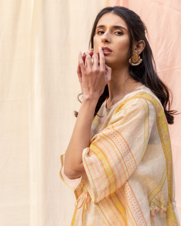 Cotton Printed Multicoloured Kaftan