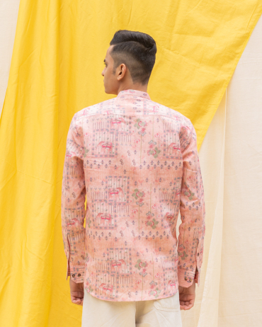 Boozy Boys Peach Smart Wear Shirt