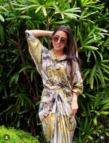 The Boozy Button Haseen yellow cotton silk dress