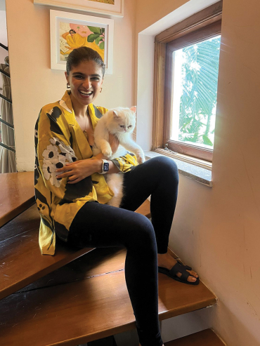 The Boozy Button Moony Floral Yellow Cotton Silk Top Plus Size