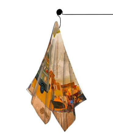 Village Scarf & Pocket Square